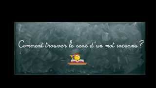 Vidéo Différents sens d'un mot - Classe inversée : 4eme Primaire