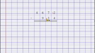 Soustraction de deux nombres entiers - Classe inversée : 4eme Primaire