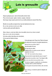 Lola la grenouille - Fable - Récit - Lecture : 4eme, 5eme Primaire