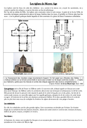 Les églises du Moyen Age - Exercices - : 4eme Primaire