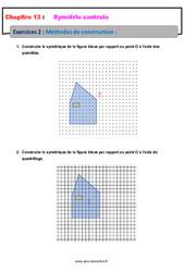 Méthodes de construction - Exercices avec les corrections : 1ere Secondaire - PDF à imprimer