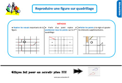 Reproduire une figure sur quadrillage - Cours, Leçon, trace écrite : 2eme Primaire - PDF gratuit à imprimer