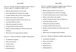 C.O.D - Exercices : 3eme Primaire - PDF à imprimer