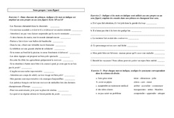 Sens propre - Sens figuré - Exercices - Vocabulaire : 3eme Primaire - PDF à imprimer