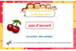 Affichage pour la classe Accord du participe passé avec avoir - Affiche : 2eme Primaire - PDF à imprimer