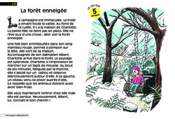 La forêt enneigée - Lecture - Compréhension fine - Inférences : 1ere Primaire - PDF à imprimer