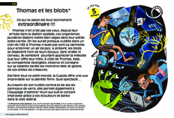 Thomas et les blobs - Lecture - Compréhension fine - Inférences : 1ere Primaire - PDF à imprimer