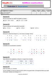 Soustraction des nombres décimaux - Séquence complète : 6eme Primaire - PDF à imprimer