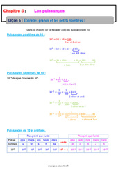 Écrire les grands et les petits nombres - Séquence complète : 2eme Secondaire - PDF à imprimer