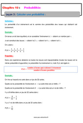 Calculer une probabilité - Séquence complète : 2eme Secondaire - PDF à imprimer