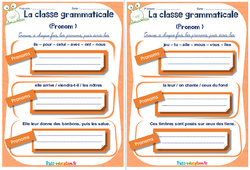 Pronom - Rituels - La classe grammaticale : 4eme, 5eme Primaire - PDF à imprimer