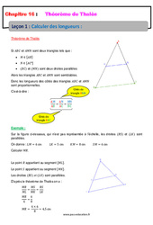 Calculer des longueurs - Séquence complète sur le Théorème de Thalès : 2eme Secondaire