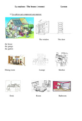 The house (furniture) - Cours, Leçon - Anglais : 3eme, 4eme, 5eme Primaire - PDF gratuit à imprimer
