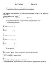 Fractions - Problèmes - Exercices -    1 : 3eme Primaire - PDF à imprimer