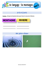 La montagne - Langage - Expression orale - EMC : 2eme, 3eme Maternelle - Cycle Fondamental - PDF à imprimer