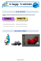 Le vétérinaire - Langage - Expression orale - EMC : 2eme, 3eme Maternelle - Cycle Fondamental - PDF à imprimer