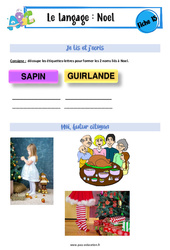 Noël - Langage - Expression orale - EMC : 2eme, 3eme Maternelle - Cycle Fondamental - PDF à imprimer