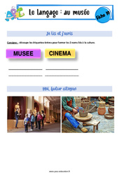 Au musée - Langage - Expression orale - EMC : 2eme, 3eme Maternelle - Cycle Fondamental - PDF à imprimer