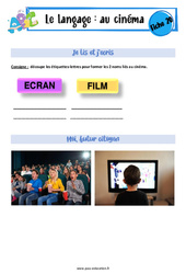 Au cinéma - Langage - Expression orale - EMC : 2eme, 3eme Maternelle - Cycle Fondamental - PDF à imprimer