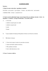 La recette de cuisine - Injonctif - Exercices - Ecrire une recette - Ecriture - Rédaction : 3eme Primaire - PDF à imprimer