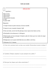 La recette - Cours, Leçon - Lecture : 3eme, 4eme Primaire - PDF gratuit à imprimer