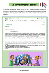 La correspondance scolaire (la lettre de demande) - Injonctif / Ecrits fonctionnels : 5eme Primaire