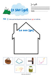 Le son [gn] - Phonologie - Exercices : 3eme Maternelle - Cycle Fondamental - PDF à imprimer