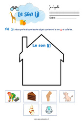 Le son [j] - Phonologie - Exercices : 3eme Maternelle - Cycle Fondamental - PDF à imprimer