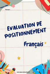 Français - Examen Evaluation diagnostique de début d'année : 4eme Primaire - PDF à imprimer
