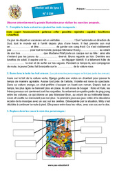 Les vacances - Atelier « Œil de lynx » : 4eme, 5eme Primaire - PDF à imprimer