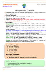 Séquence - Fiche de préparation Corps humain - Séquence - Fiche de préparation : 2eme Maternelle - Cycle Fondamental - PDF à imprimer
