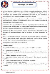 Présentation 1 image 1 débat - Les p'tits citoyens : 4eme, 5eme Primaire - PDF à imprimer