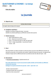 Séquence - Fiche de préparation Journée - Séquence - Fiche de préparation : 2eme Primaire - PDF à imprimer