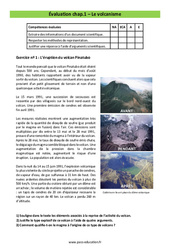 Le volcanisme - Examen Evaluation avec les corrigés : 2eme Secondaire - PDF à imprimer