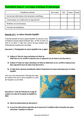 Le risque volcanique et sismique - Examen Evaluation avec les corrigés : 2eme Secondaire - PDF à imprimer