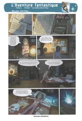 Le Maître de la tour - L'aventure fantastique - Travail sur l’image - Bande dessinée : 3eme Primaire