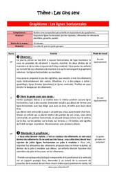 Graphisme - Les cinq sens - Séquence complète : 1ere Maternelle - Cycle Fondamental - PDF à imprimer