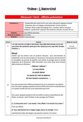 Découvrir l'écrit - L’électricité - Séquence complète : 1ere Maternelle - Cycle Fondamental - PDF à imprimer