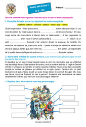 Les lutins de Noël - Atelier « Œil de lynx » : 3eme Primaire - PDF à imprimer