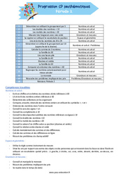 Période 2 - Mon manuel de Mathématiques : 1ere Primaire - PDF à imprimer