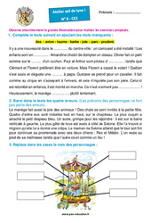 Le Carrousel Tournicoti Tournicoton - Atelier « Œil de lynx » : 3eme Primaire - PDF à imprimer