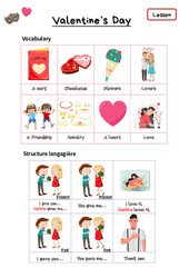 Valentine's Day & Mardi Gras (Stage) - Cours, Leçon d'anglais  - My English Pass : 1ere, 2eme Primaire - PDF gratuit à imprimer
