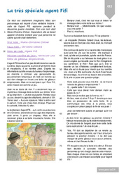 La très spéciale agent Fifi - Récit - Lecture : 3eme Primaire - PDF à imprimer