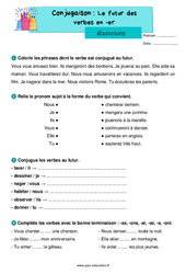 Le futur des verbes en - er - Exercices de conjugaison : 2eme Primaire - PDF à imprimer