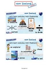 New Zealand (Summer) - Cours d'anglais  et  - My English Pass : 1ere, 2eme Secondaire - PDF à imprimer