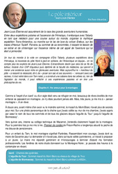 Le pôle intérieur (Jean - Louis Etienne) - Littérature : 1ere Secondaire - PDF à imprimer