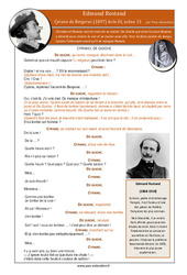 Cyrano de Bergerac (Edmond Rostand) - Littérature : 1ere Secondaire - PDF à imprimer