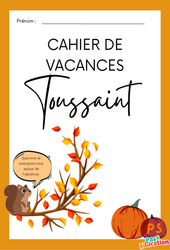 Toussaint - Cahier de vacances gratuit : 1ere Maternelle - Cycle Fondamental - PDF à imprimer