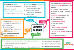 Les formes de phrase - Vidéo pédagogique interactive -  : 1ere, 2eme, 3eme Secondaire - PDF à imprimer