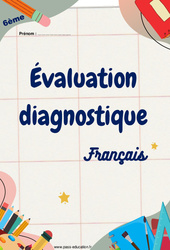 Français - Examen Evaluation diagnostique de début d'année 2023 : 6eme Primaire - PDF à imprimer